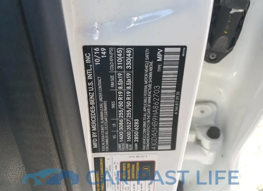 4JGDA5HB9HA862703# 12