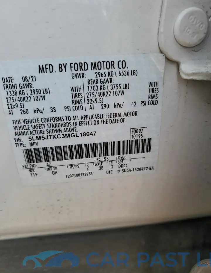 5LM5J7XC3MGL18647# 13