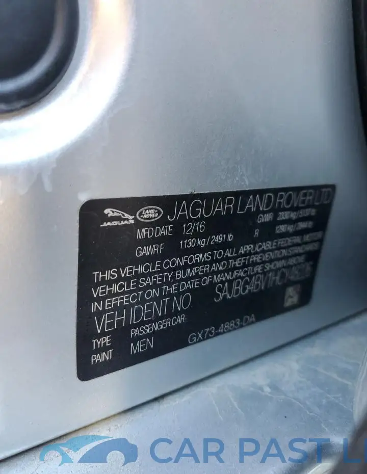 SAJBG4BV1HCY48226# 13