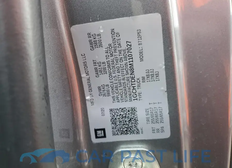 1GCHTDEN8M1107027# 12