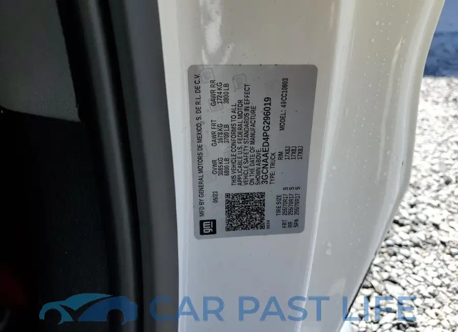 3GCNAAED4PG296019# 12