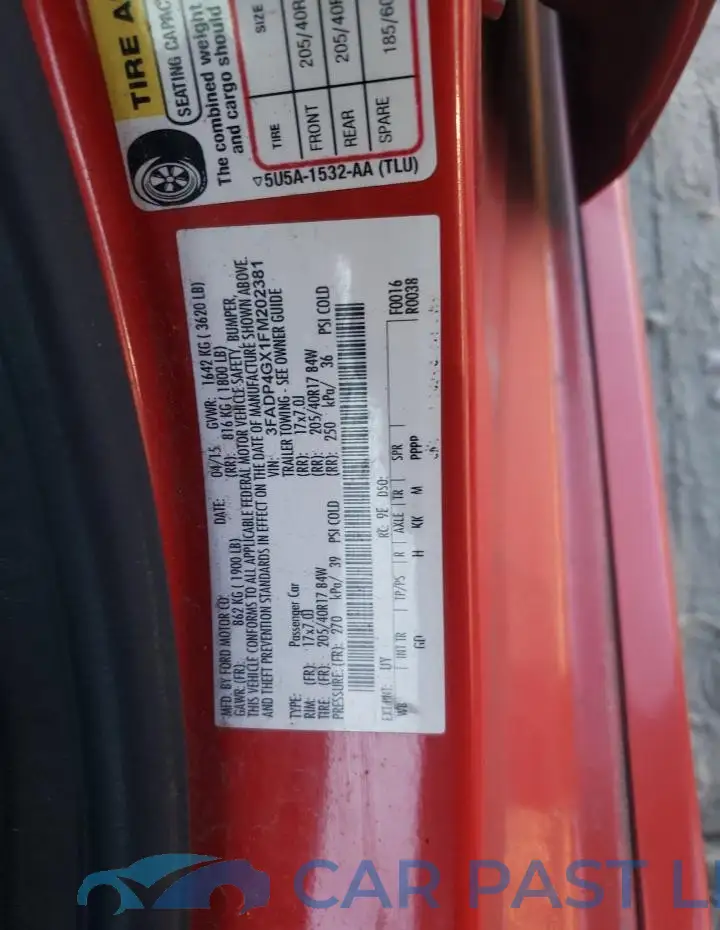 3FADP4GX1FM202381# 12