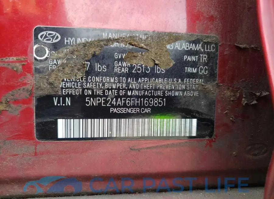 5NPE24AF6FH169851# 12