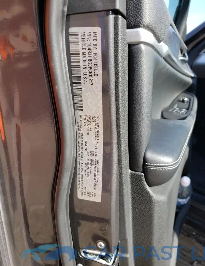 1C4RJHBG0PC615217# 12
