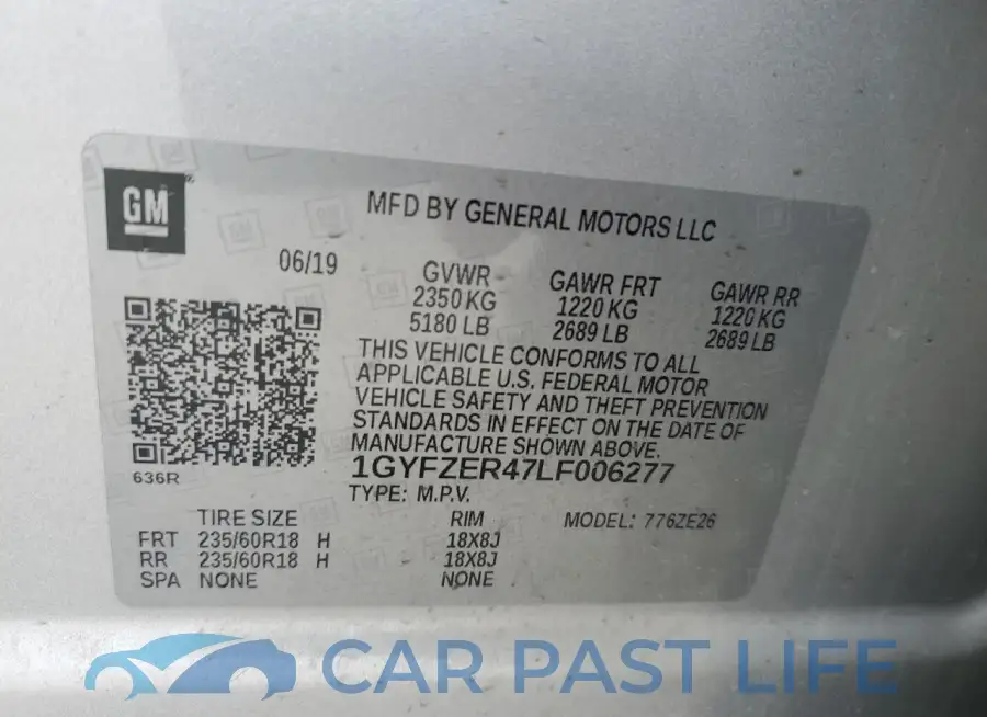 1GYFZER47LF006277# 13