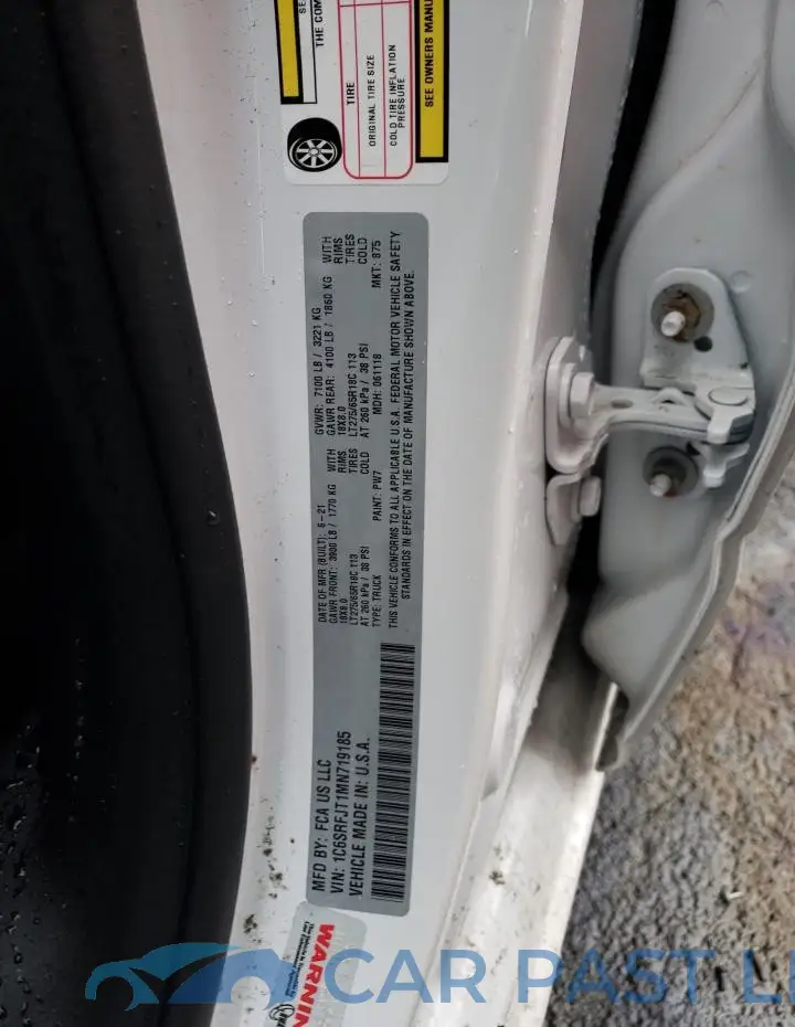 1C6SRFJT1MN719185# 12
