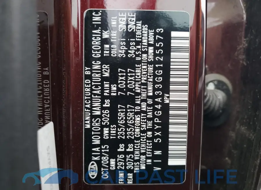 5XYPG4A33GG125573# 13