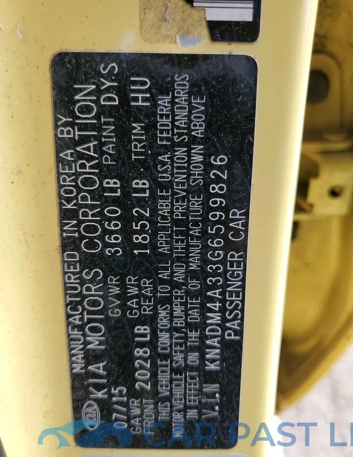 KNADM4A33G6599826# 12