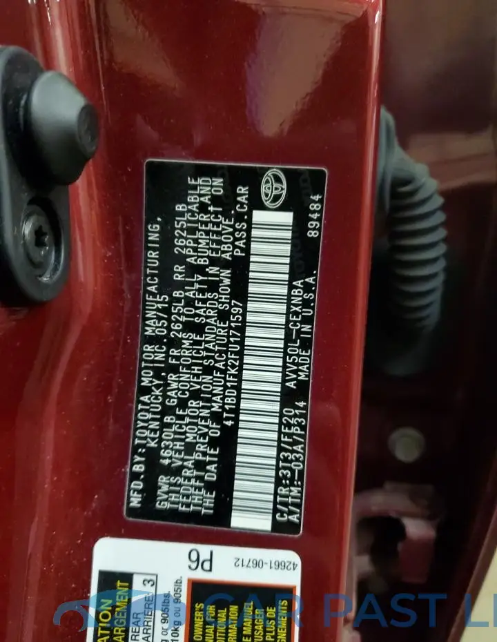 4T1BD1FK2FU171597# 12