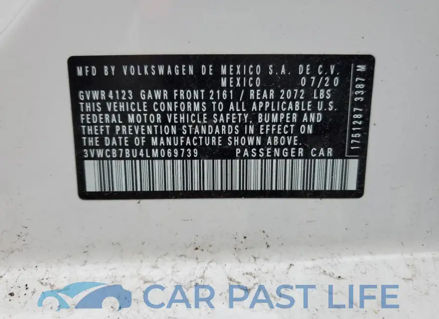 3VWCB7BU4LM069739# 13