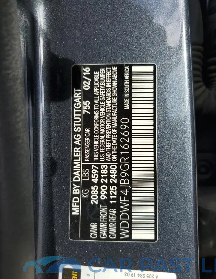WDDWF4JB9GR162690# 12