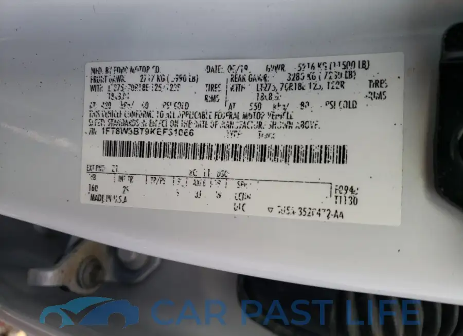 1FT8W3BT9KEF31066# 13