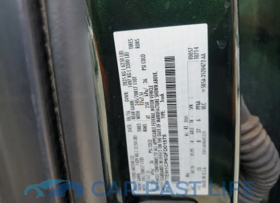 1FTEW1CP6GFD01575# 12