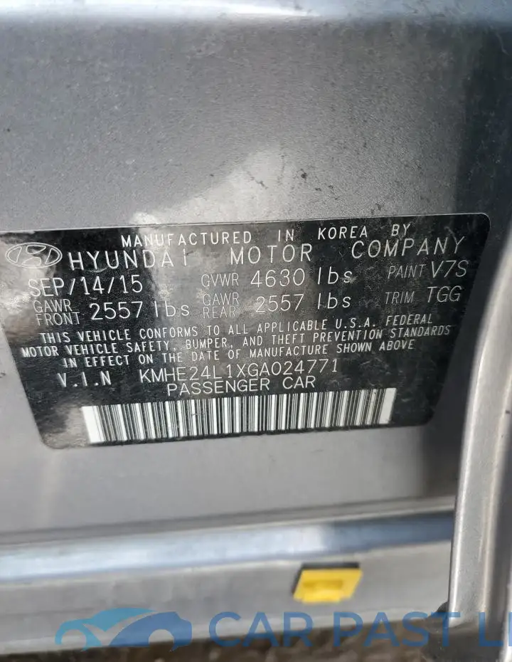 KMHE24L1XGA024771# 12
