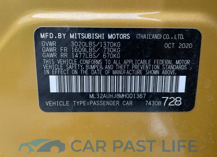 ML32AUHJ8MH001367# 10