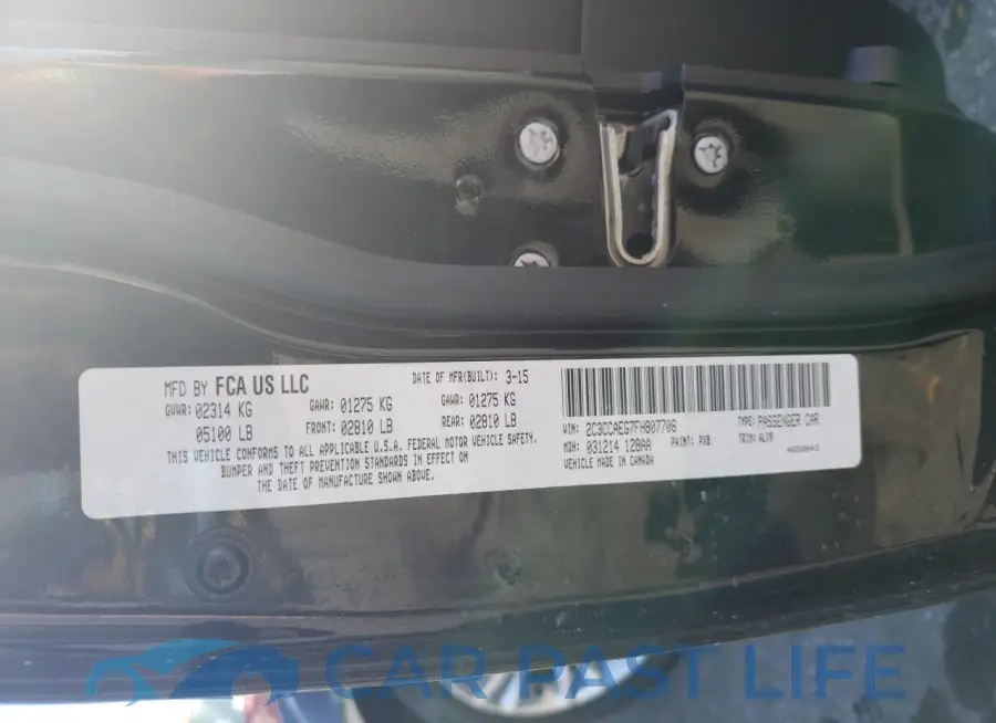2C3CCAEG7FH807706# 12
