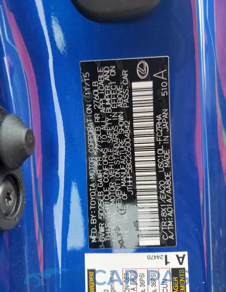 JTHHP5BC2G5004842# 12