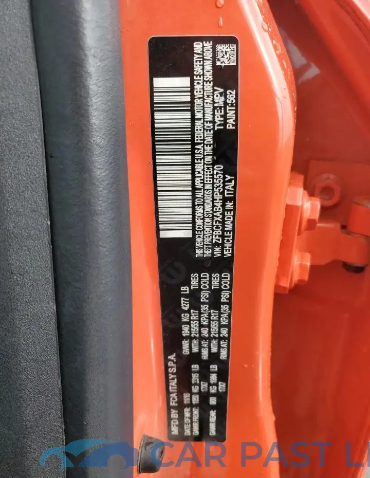 ZFBCFXAB4HP535570# 13