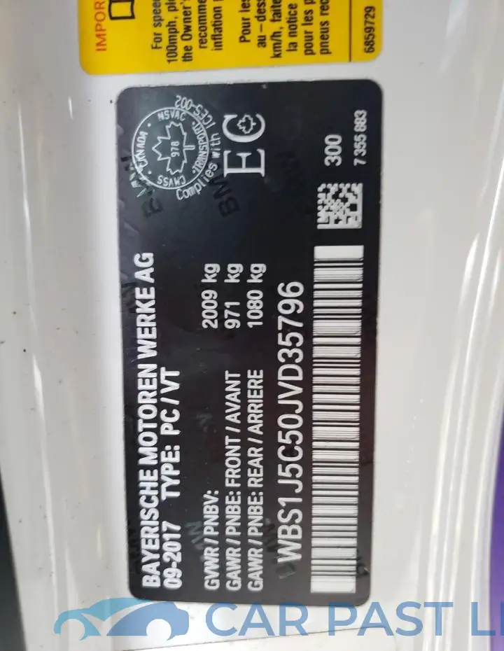 WBS1J5C50JVD35796# 13
