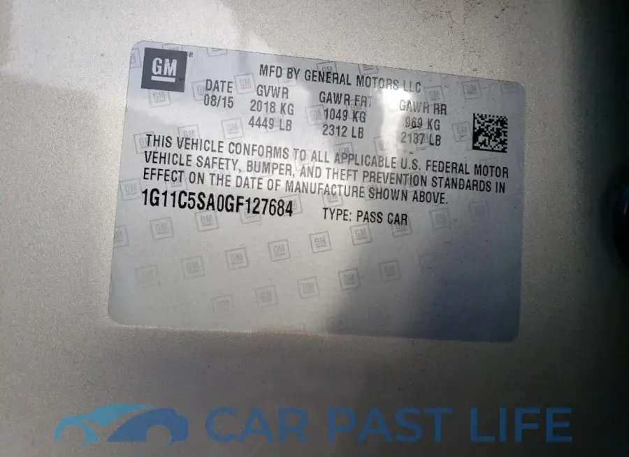 1G11C5SA0GF127684# 12