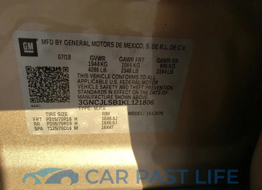 3GNCJLSB1KL121806# 14