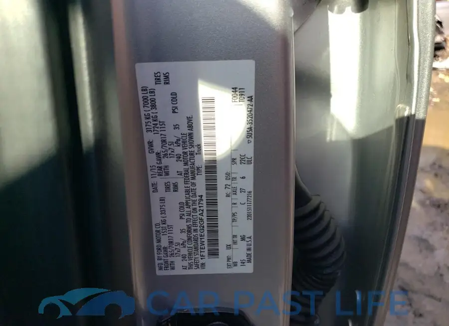 1FTEW1EG2GFA21794# 12