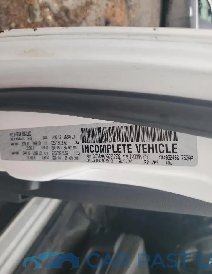 3C7WRKALXGG317832# 13