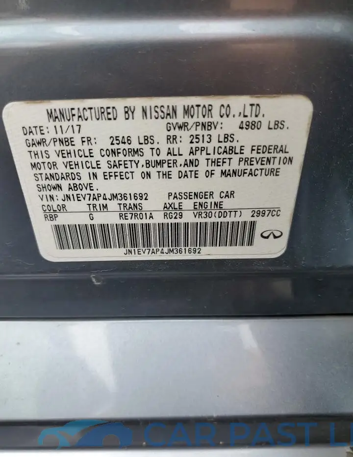 JN1EV7AP4JM361692# 12