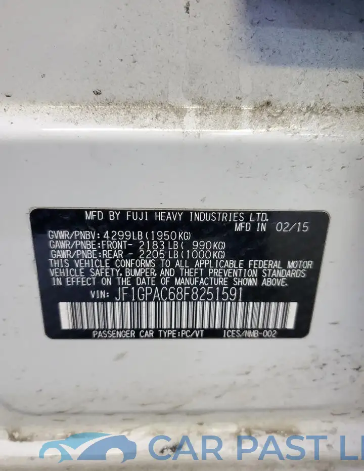 JF1GPAC68F8251591# 13
