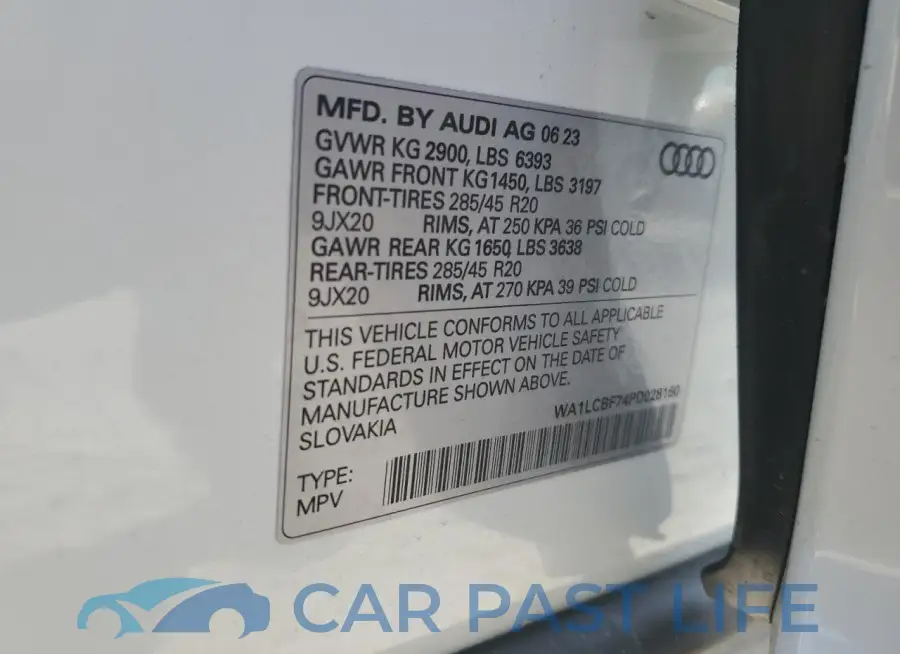 WA1LCBF74PD028160# 14