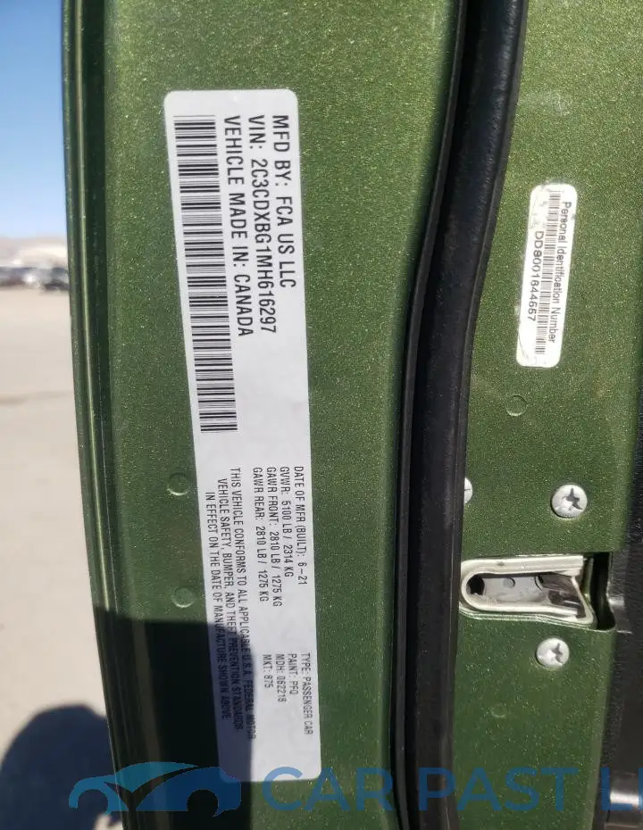 2C3CDXBG1MH616297# 12