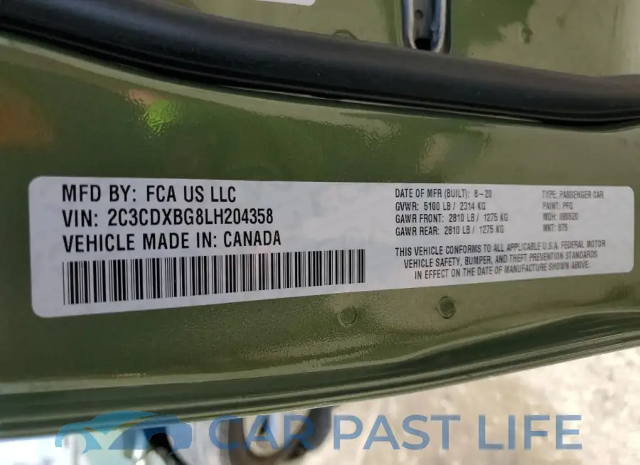 2C3CDXBG8LH204358# 12