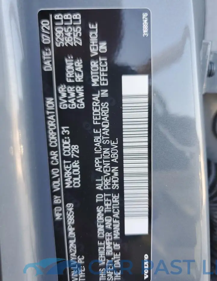 LVYA22ML0MP198549# 13
