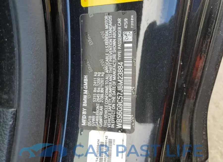 WBS6G9C57JBM23884# 12