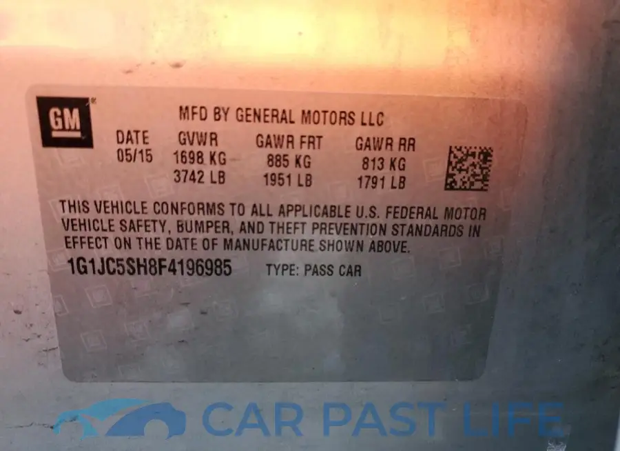 1G1JC5SH8F4196985# 12