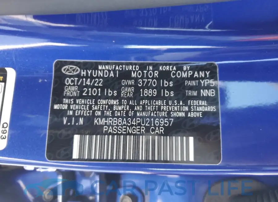 KMHRB8A34PU216957# 13