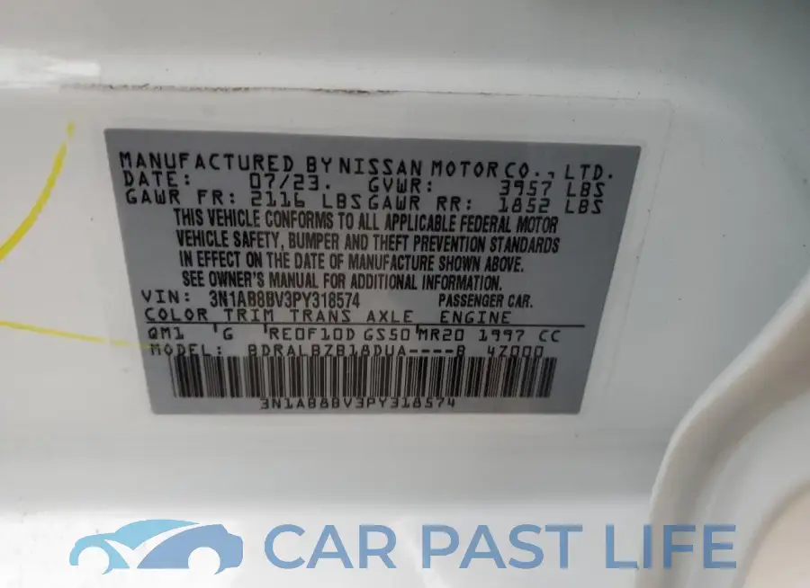 3N1AB8BV3PY318574# 12