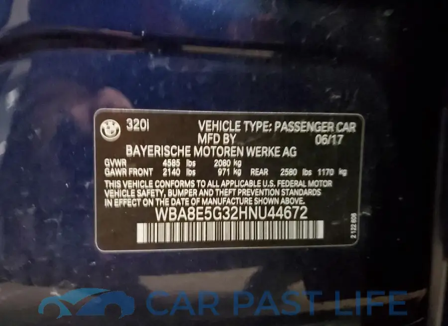 WBA8E5G32HNU44672# 13