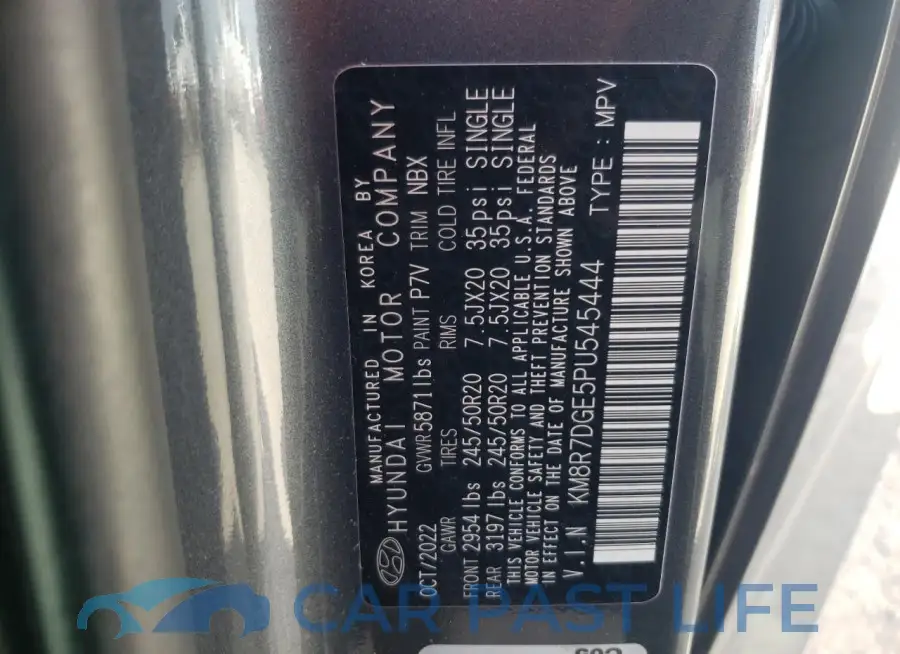 KM8R7DGE5PU545444# 14
