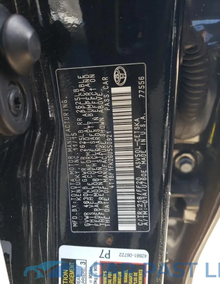4T1BF1FK2GU550921# 12