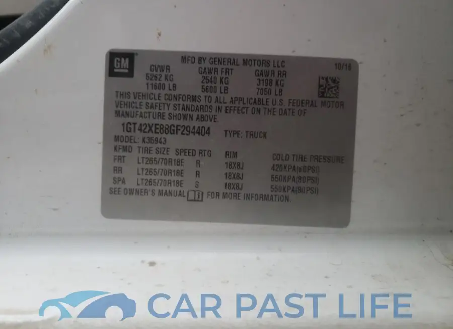 1GT42XE88GF294404# 12