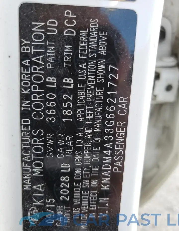 KNADM4A33G6621727# 12