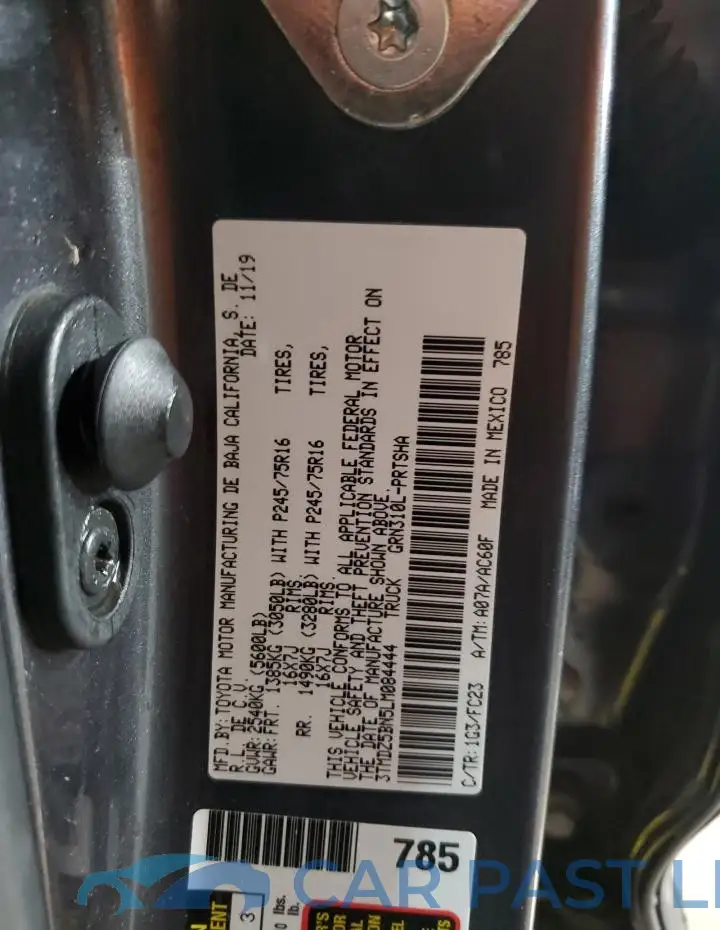 3TMDZ5BN5LM084444# 12