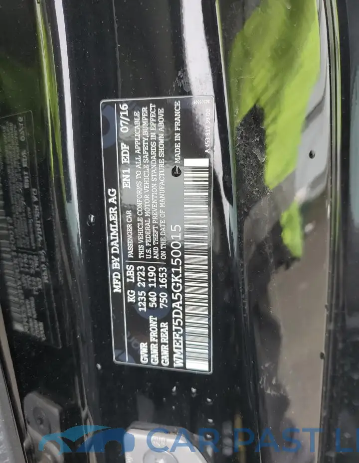 WMEFJ5DA5GK150015# 12