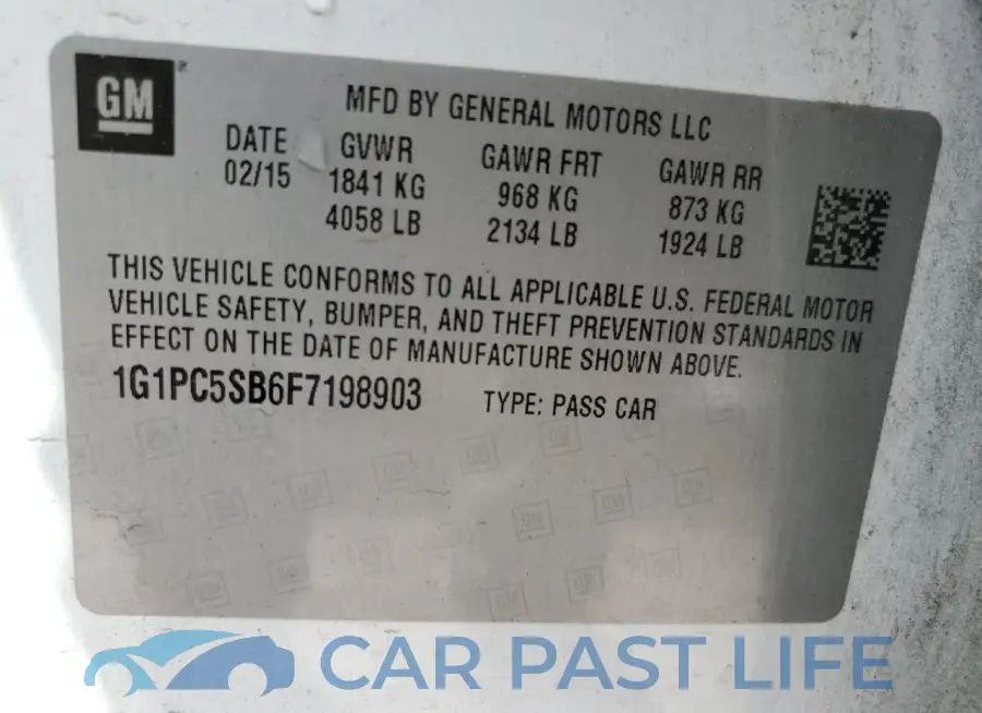 1G1PC5SB6F7198903# 12