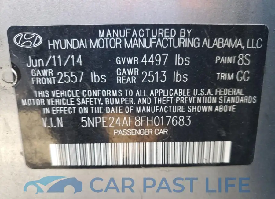 5NPE24AF8FH017683# 12