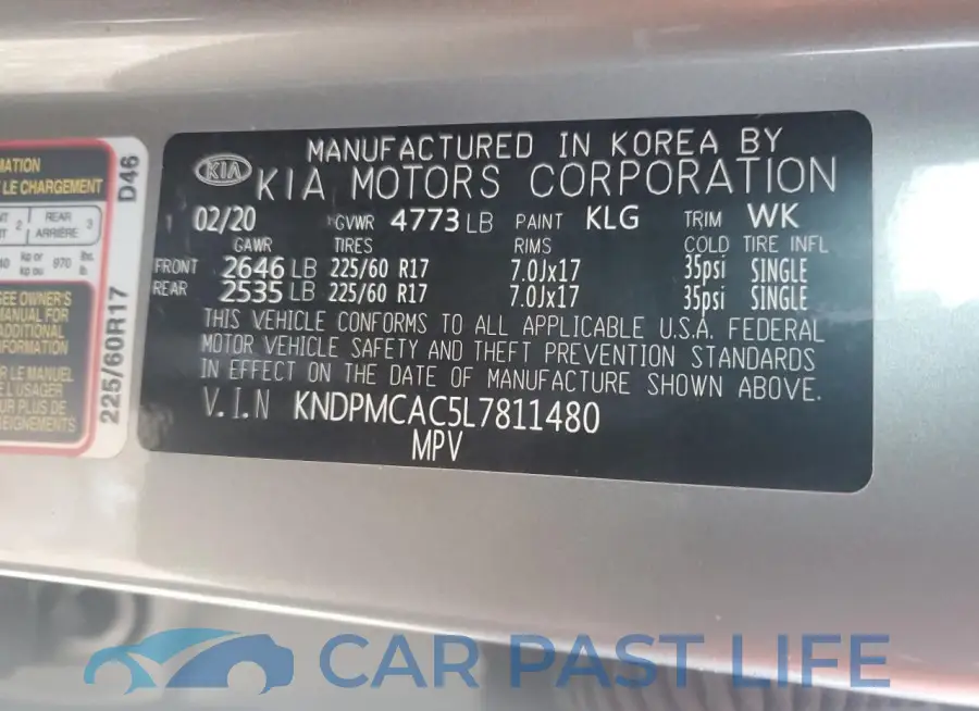 KNDPMCAC5L7811480# 12
