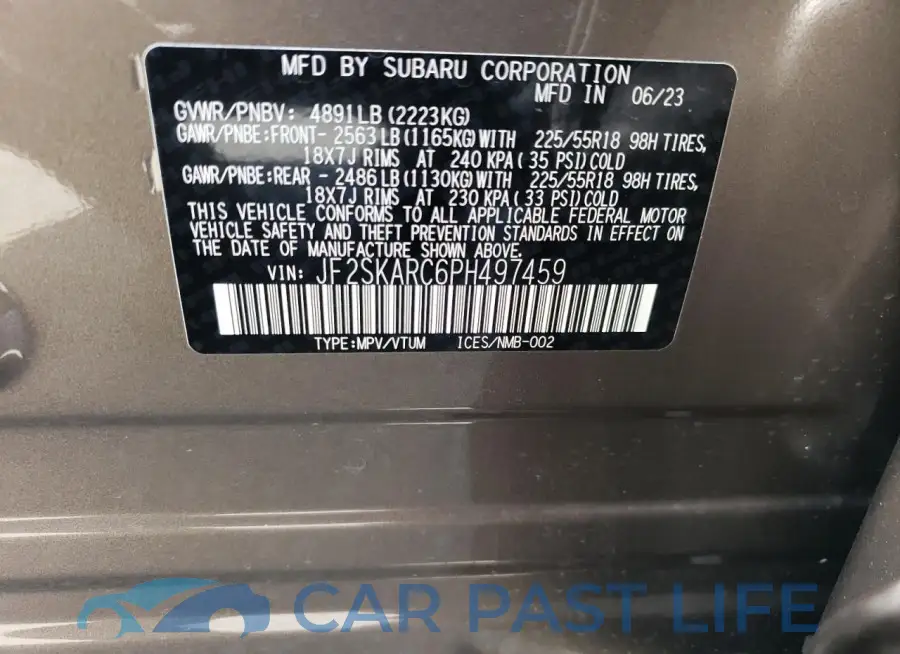 JF2SKARC6PH497459# 14