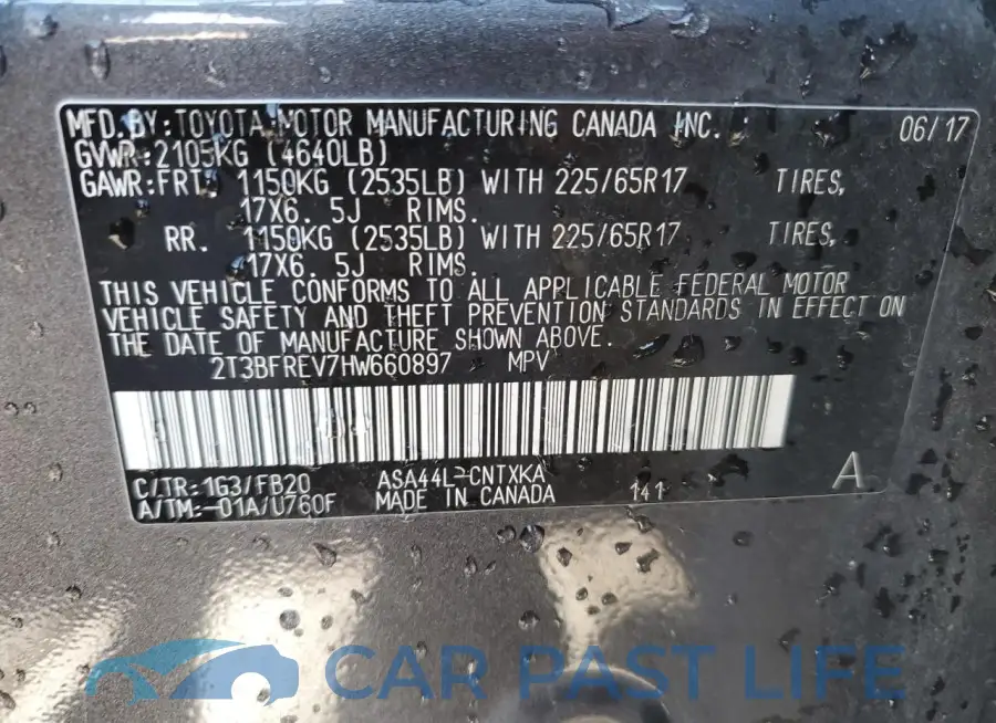 2T3BFREV7HW660897# 13