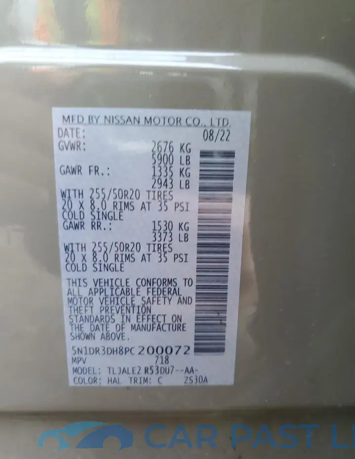 5N1DR3DH8PC200072# 12